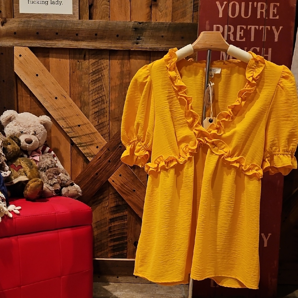 Yellow Ruffled Blouse OTT Brand